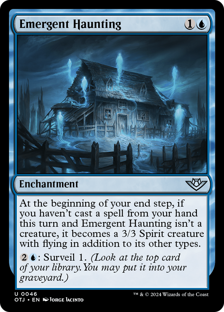 Emergent Haunting (OTJ-046) [Outlaws of Thunder Junction] MTG Single Wizards of the Coast