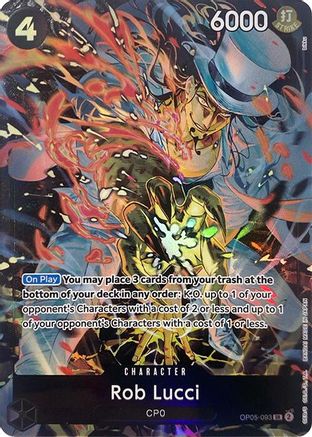 Rob Lucci (Illustration Box EX) (OP05-093) [One Piece Promotion Cards] Foil One Piece Single Bandai