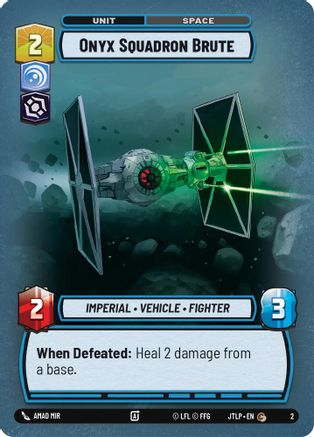 Onyx Squadron Brute (2) [Jump to Lightspeed Weekly Play Promos] Star Wars: Unlimited Single Disney