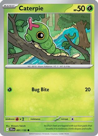 Caterpie (1) Reverse Holofoil [SV: Journey Together] Pokemon Single Pokémon