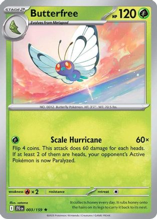 Butterfree (3) Holofoil [SV: Journey Together] Pokemon Single Pokémon