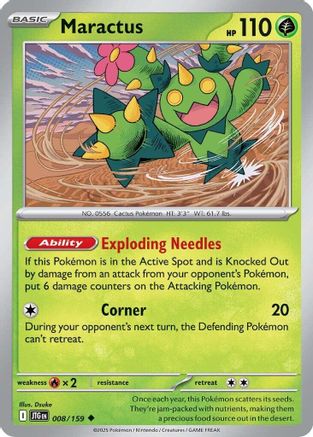Maractus 008/159 [SV: Journey Together] Pokemon Single Pokémon