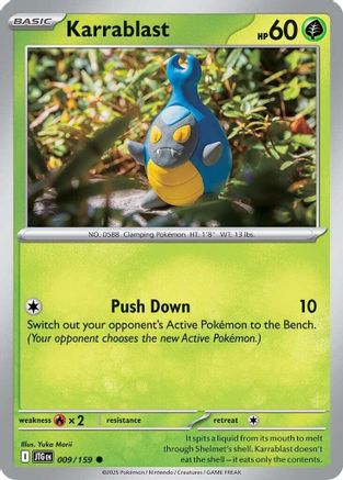 Karrablast (9) Reverse Holofoil [SV: Journey Together] Pokemon Single Pokémon