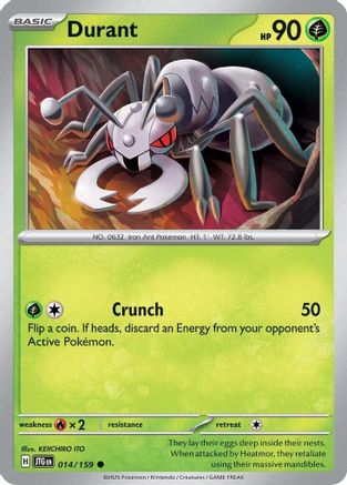 Durant (14) Reverse Holofoil [SV: Journey Together] Pokemon Single Pokémon