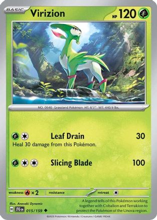 Virizion (15) [SV: Journey Together] Pokemon Single Pokémon