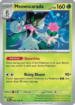 Meowscarada (18) Holofoil [SV: Journey Together] Pokemon Single Pokémon