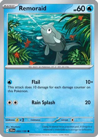 Remoraid 033/159 [SV: Journey Together] Pokemon Single Pokémon