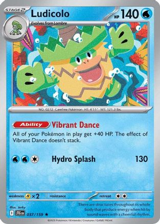 Ludicolo (37) Holofoil [SV: Journey Together] Pokemon Single Pokémon
