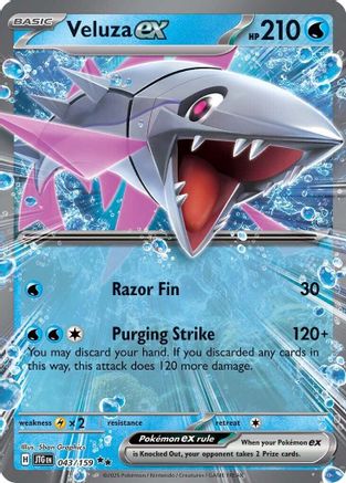 Veluza ex (43) Holofoil [SV: Journey Together] Pokemon Single Pokémon