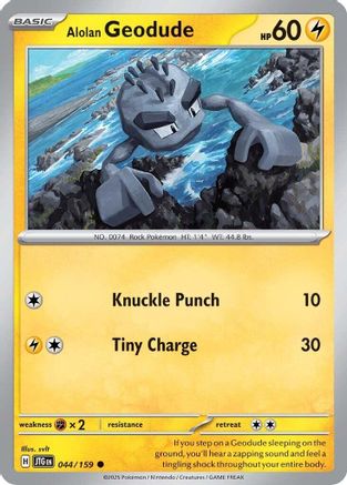 Alolan Geodude (44) [SV: Journey Together] Pokemon Single Pokémon