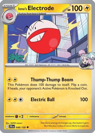 Iono's Electrode (48) Reverse Holofoil [SV: Journey Together] Pokemon Single Pokémon