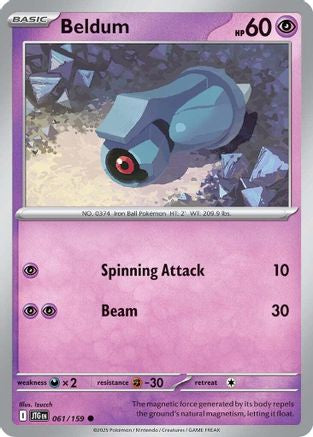 Beldum (61) [SV: Journey Together] Pokemon Single Pokémon