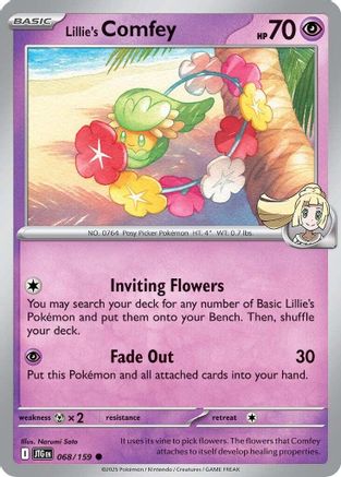 Lillie's Comfey (68) Reverse Holofoil [SV: Journey Together] Pokemon Single Pokémon