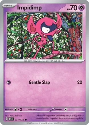 Impidimp (71) Reverse Holofoil [SV: Journey Together] Pokemon Single Pokémon