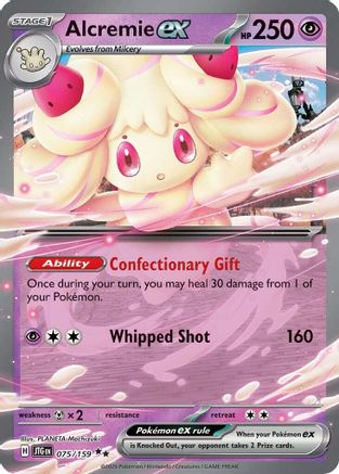 Alcremie ex (75) - [SV: Journey Together] Holofoil Pokemon Single Pokémon