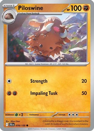 Piloswine (78) [SV: Journey Together] Pokemon Single Pokémon