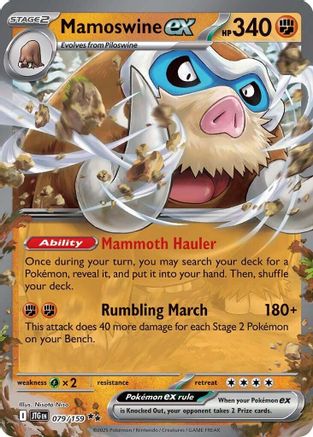 Mamoswine ex - 079/159 Holofoil [SV: Journey Together] Pokemon Single Pokémon