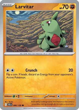 Larvitar 080/159 [SV: Journey Together] Pokemon Single Pokémon
