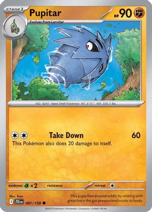 Pupitar (81) Reverse Holofoil [SV: Journey Together] Pokemon Single Pokémon