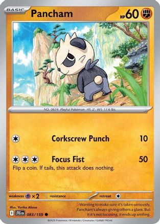 Pancham (83) Reverse Holofoil [SV: Journey Together] Pokemon Single Pokémon