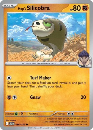 Hop's Silicobra (86) Reverse Holofoil [SV: Journey Together] Pokemon Single Pokémon