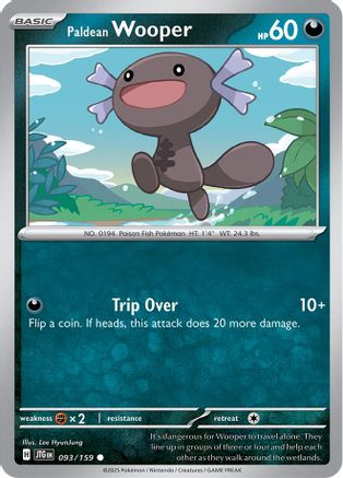 Paldean Wooper (93) Reverse Holofoil [SV: Journey Together] Pokemon Single Pokémon
