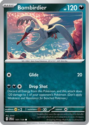 Bombirdier (101) Reverse Holofoil [SV: Journey Together] Pokemon Single Pokémon