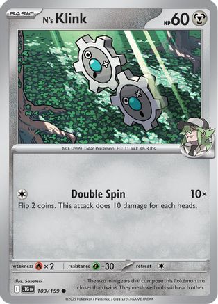 N's Klink (103) [SV: Journey Together] Pokemon Single Pokémon