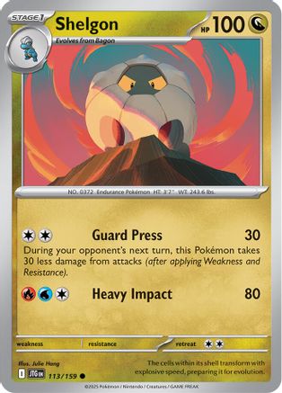 Shelgon (113) Reverse Holofoil [SV: Journey Together] Pokemon Single Pokémon