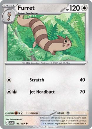 Furret - 119/159 (119) - [SV: Journey Together] Pokemon Single Pokémon