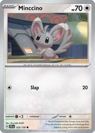 Minccino (125) Reverse Holofoil [SV: Journey Together] Pokemon Single Pokémon