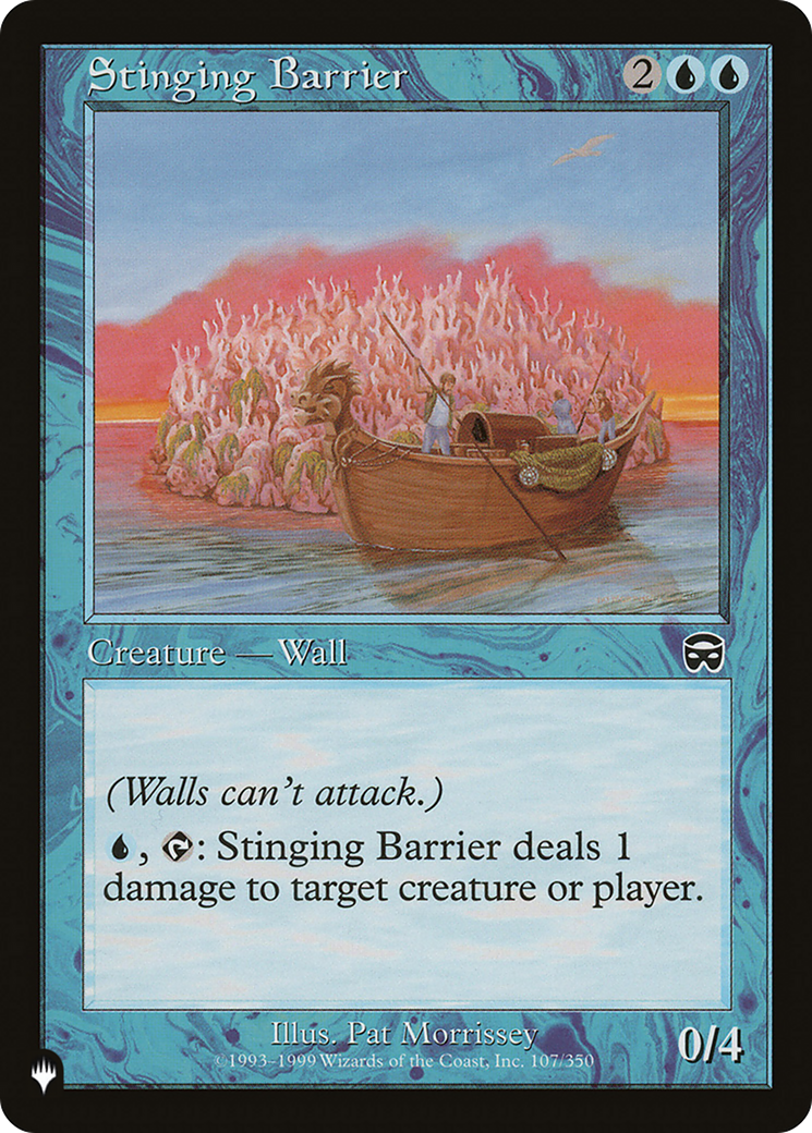 Stinging Barrier (LIST-MMQ-107) [Mystery Booster] The List MTG Single Wizards of the Coast
