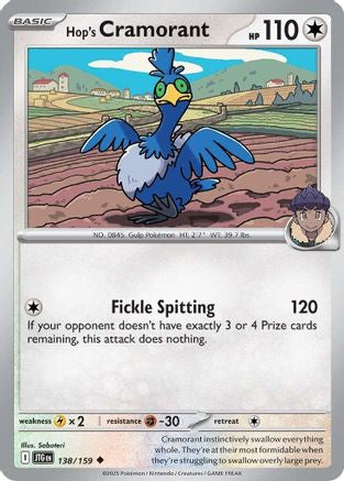 Hop's Cramorant 138/159 [SV: Journey Together] Pokemon Single Pokémon