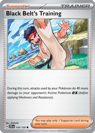 Black Belt's Training - 143/159 [SV: Journey Together] Pokemon Single Pokémon