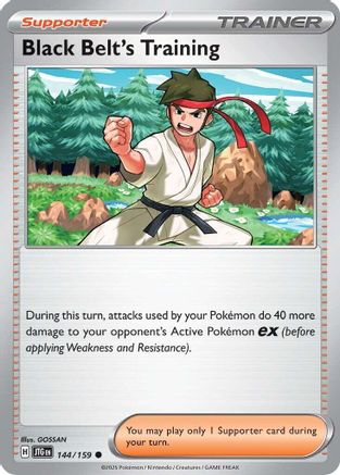 Black Belt's Training - 144/159 Reverse Holofoil [SV: Journey Together] Pokemon Single Pokémon