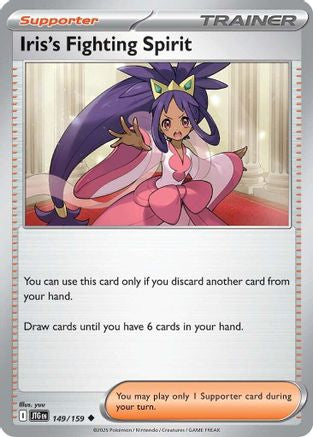 Iris's Fighting Spirit - 149/159 [SV: Journey Together] Pokemon Single Pokémon