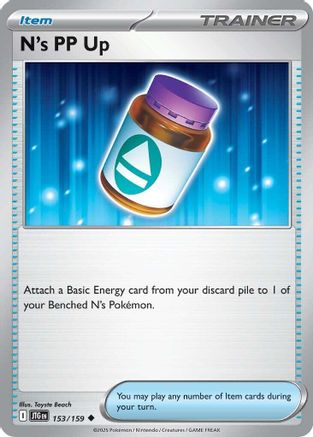 N's PP Up (153) [SV: Journey Together] Pokemon Single Pokémon