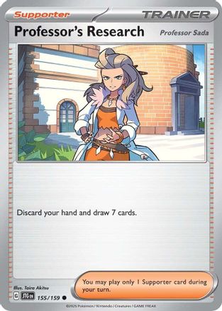 Professor's Research (155) Reverse Holofoil [SV: Journey Together] Pokemon Single Pokémon