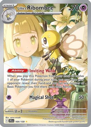 Lillie's Ribombee - 164/159 (164) - [SV: Journey Together] Holofoil Pokemon Single Pokémon