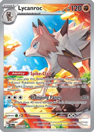 Lycanroc - 166/159 Holofoil [SV: Journey Together] Pokemon Single Pokémon
