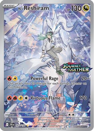 N's Reshiram - 167/159 (Journey Together Stamped) Holofoil [Misc: Cards & Products] Pokemon Single Pokémon