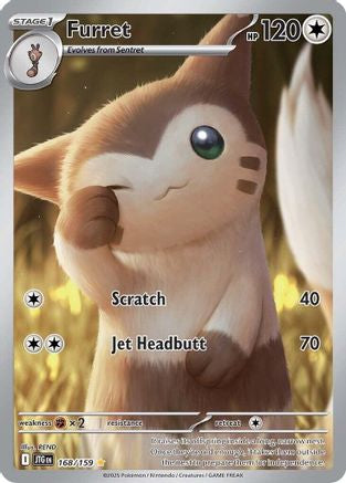 Furret - 168/159 Holofoil [SV: Journey Together] Pokemon Single Pokémon