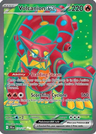 Volcanion ex - 171/159 (171) - [SV: Journey Together] Holofoil Pokemon Single Pokémon