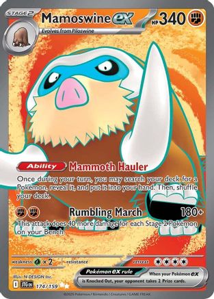 Mamoswine ex - 174/159 Holofoil [SV: Journey Together] Pokemon Single Pokémon