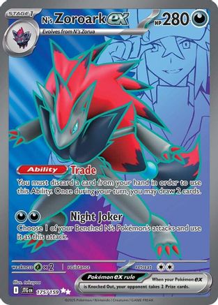 N's Zoroark ex - 175/159 Holofoil [SV: Journey Together] Pokemon Single Pokémon