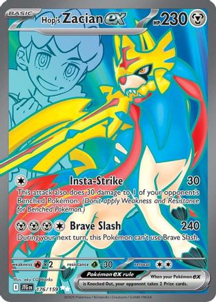 Hop's Zacian ex - 176/159 Holofoil [SV: Journey Together] Pokemon Single Pokémon