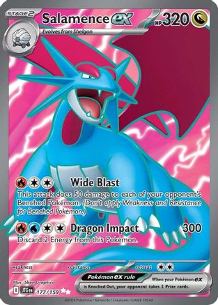 Salamence ex - 177/159 Holofoil [SV: Journey Together] Pokemon Single Pokémon