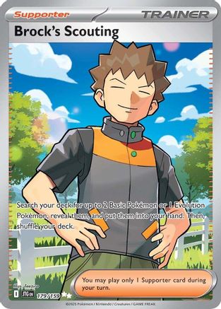 Brock's Scouting - 179/159 Holofoil [SV: Journey Together] Pokemon Single Pokémon