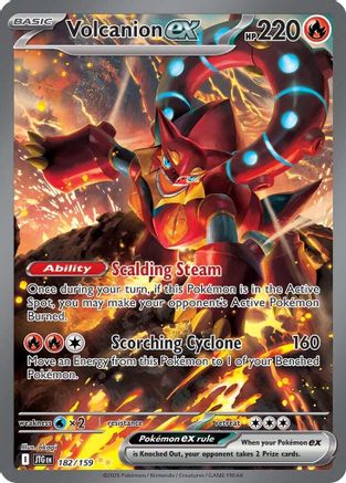 Volcanion ex - 182/159 Holofoil [SV: Journey Together] Pokemon Single Pokémon