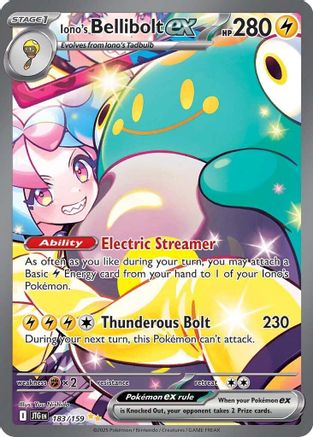 Iono's Bellibolt ex - 183/159 Holofoil [SV: Journey Together] Pokemon Single Pokémon